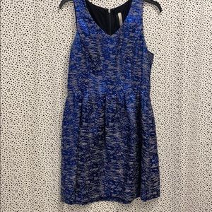 Kensie Black/Blue/White Sparkle Dress